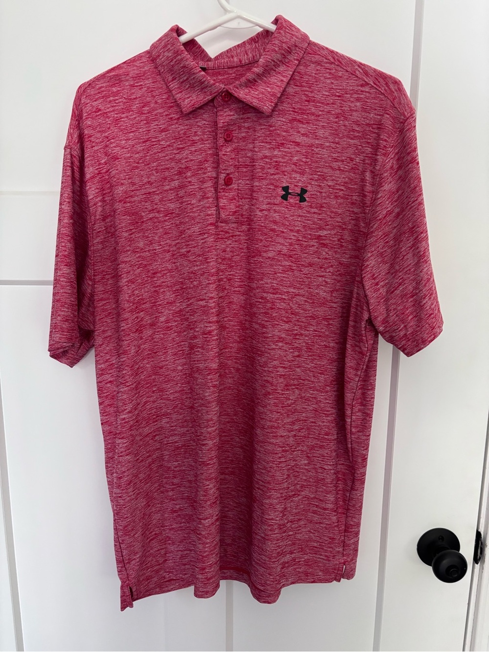 Under Armour Men’s Red Heather Polo Shirt